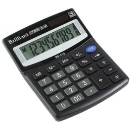 Калькулятор Brilliant 10-розрядний 100х125х15мм полупрофесійний ВS210NR