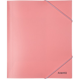 Папка пластиковая резинке AXENT А5 Pastelini розовая 1514-10