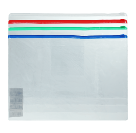 Папка-конверт BUROMAX А4 на блискавці мікс колярів ВМ.3946-99