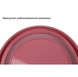 Ланч-бокс 550 мл 11,2х11,2х12,2см круглый одноуровневый бордо 64-21-1486