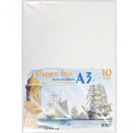 Папка для акварелі Графіка A3 10арк 200г в п/п пакеті ПА3110Е