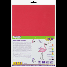 Фоаміран ZiBi А4 10арк 1мм 10кол Kids Line ZB1834
