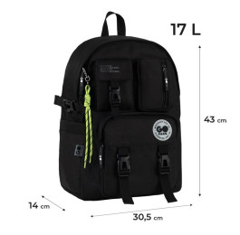 Рюкзак GoPack Education Teens черный GO26-2500L-3 Под заказ