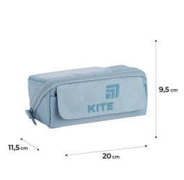 Пенал Kite сіро-блакитний K26-2702-2 На замовлення