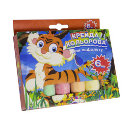 Мел цветной Jumbo Незнайка 6 цветов 825540