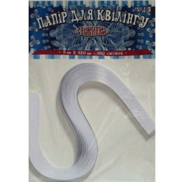 Папір кольоровий Рюкзачок ДЛЯ КВІЛІНГА №13 5х420мм 1кол Сніжинка 120г УП-65