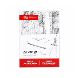 Папка для рисунку та креслення ROSA Studio А3 20арк дрібне зерно 200г 16921010