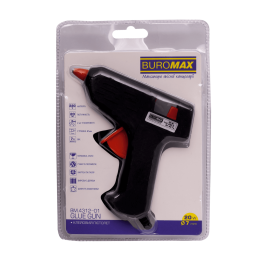Пістолет клейовий BUROMAX 7мм 20W BM.4312-01