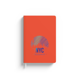 Дневник ученический Аркуш Soft Touch оранжевый NYC 1В2222