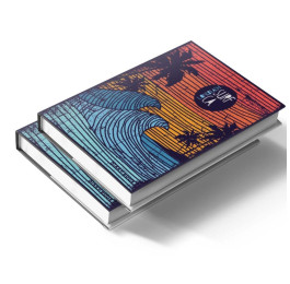 Щоденник недатований ART Аркуш А5 352стор лінія Surf А5НДАТ-АРТ-352ББЛ240