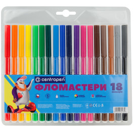 Фломастеры Centropen Птицы 18цв CN7790/18