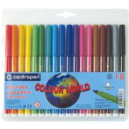 Фломастеры Centropen Colour World 18цв CN7550/18