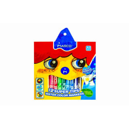 Фломастери Marco 12кол Super Washable 1630-12CB