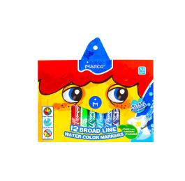 Фломастери Marco 12кол Super Washable Jumbo1632-12CB