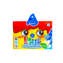 Фломастери Marco 12кол Super Washable Jumbo1632-12CB
