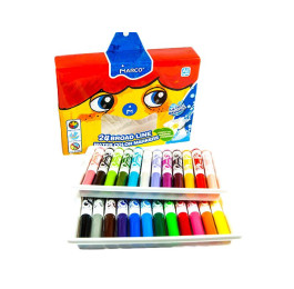 Фломастери Marco 24кол Super Washable Jumbo 1632-24CB