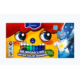 Фломастери Marco 36кол Super Washable Jumbo 1632-36CB