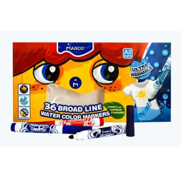 Фломастери Marco 36кол Super Washable Jumbo 1632-36CB