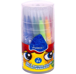Фломастеры-кисти Marco 21цв Super Washable 1633-21PB