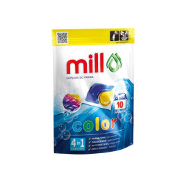 Капсулы для стирки MILL 10шт Color