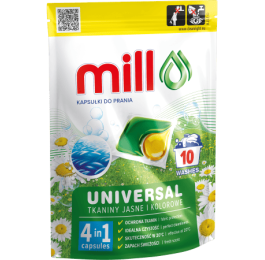 Капсулы для стирки MILL 10шт Универсальные