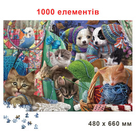 Пазли Цуценята та Кошенята 1000 елементів