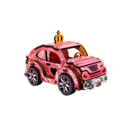 Конструктор дерев'яний 3D PuzzleOK TURBO PRINCESS 70 елементів пакет Puz-00969