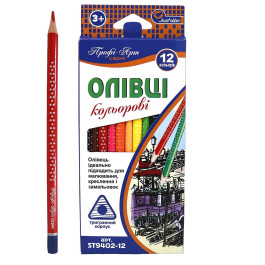 Олівці кольорові Josef Otten 12кол Профи-Арт тригранні 9402-12