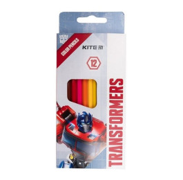 Карандаши цветные Kite 12цв Transformers TF21-051