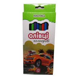 Карандаши цветные KNOPKA 12цв 55602-KN
