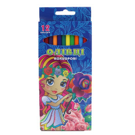 Олівці кольорові Josef Otten 12кол пластик Girl 1051A1-12
