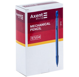 Олівець механічний з гумкою Delta by Axent HB 12шт D2122