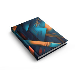 Книга обліку Аркуш А4 192арк Синя абстракція 1В3467