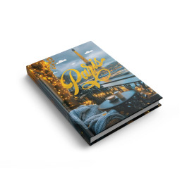 Книга обліку Аркуш А4 192арк Осінній Париж 1В3469