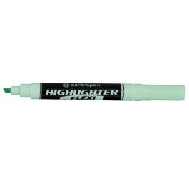 Маркер Сentropen Highlighter Pastel Fax FLEXI 1-4.6 мм клиновидный зеленый 8542