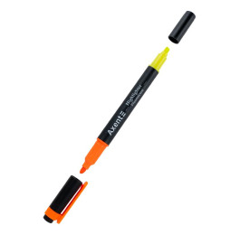 Маркер Highlighter Dual Delta by Axent 2-4 мм оранжевый и желтый 2534-12-A