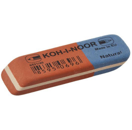 Ластик KOH-I-NOOR BlueStar 60х20мм червоно-синій 6521-40