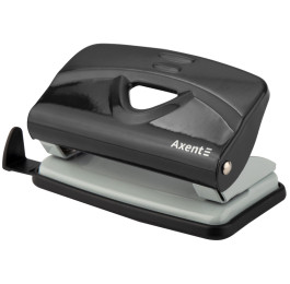 Дырокол Axent Exakt-2 до 10л металлический черный 3910