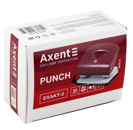 Діркопробивач Axent Exakt-2 до 30арк металевий червоний 3930