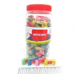 Ластик Nataraj Neon Mini 150шт в банці 202311002