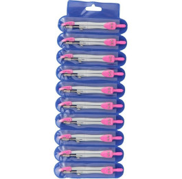 Циркуль Kite в PVC чохлі рожевий 125 мм K18-382-10