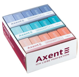 Ластик Axent набір 5шт у пластиковому боксі Gradient 1199-A