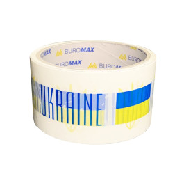 Клейка стрічка ВuroMax 48х35 синьо-жовта Україна BM.7007-71