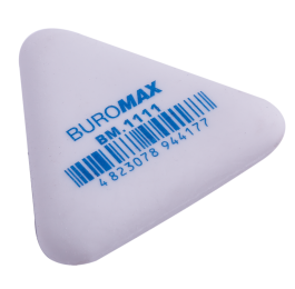 Ластик BUROMAX треугольный 37х37х37х9мм белый BM.1111