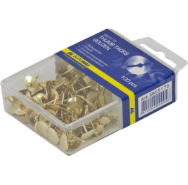 Кнопки канцелярські BUROMAX 100шт золоті BM.5175
