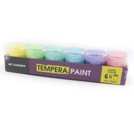 Фарби водорозчинні TEMPERA Art Rangers 6кол 15мл Pastel РТ11С.06015.А