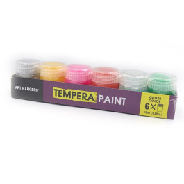 Фарби водорозчинні TEMPERA Art Rangers 6кол 15мл Glitter РТ24.06015.А
