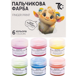 Краски пальчиковые 6цв Гамма 7С 96мл 7С40601