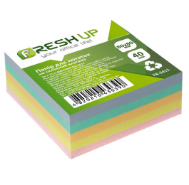 Блок паперу Fresh Up 80х80мм асорті 400арк не проклєен FR-3411