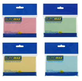 Стикеры BUROMAX 76х127мм 100л м ВМ.2314-99